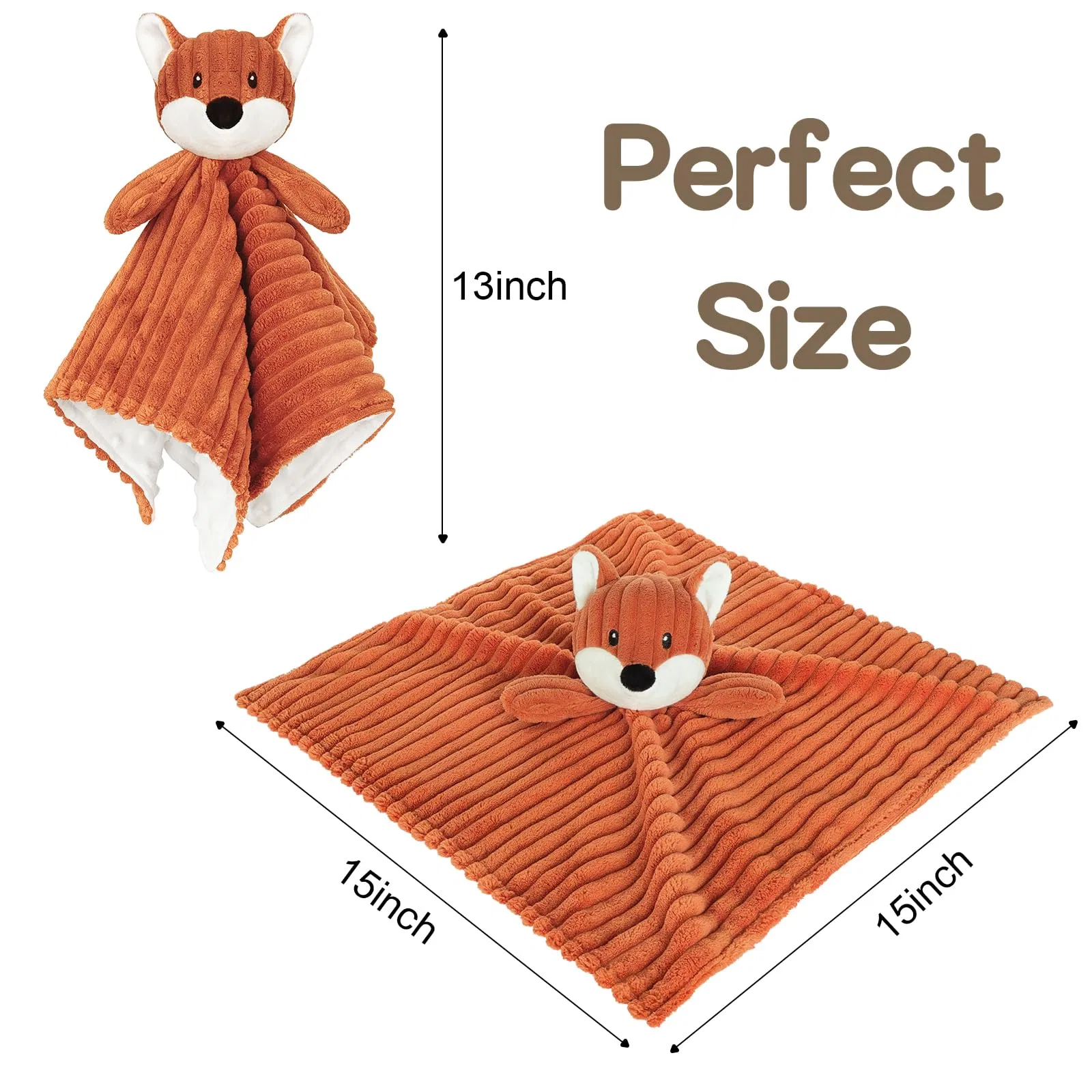 Manta de Segurança Personalizada para Bebê, Brinquedo de Conforto para Crianças, Conforto na Hora de Dormir, Brinquedo com Múltiplas Texturas