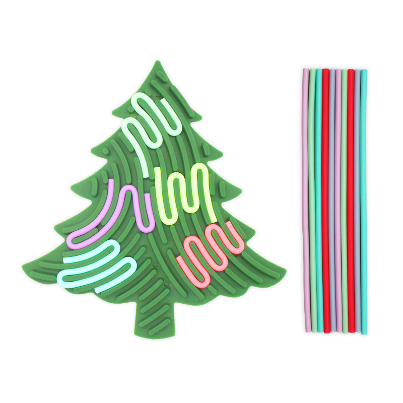 Árvore de Natal de Atacado de Guangdong, Jinglebell, Floco de Neve, Bonecos de Neve, Atividade Sensorial, Placa de Silicone, Educacional, Montessori, Bebê, Crianças, Melhor Brinquedo DIY