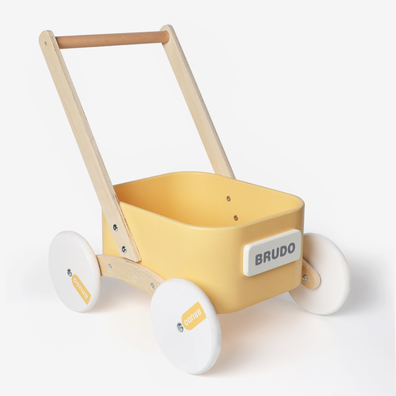 Andador de Madeira para Crianças, Andador para Bebês, Brinquedos de Educação Infantil