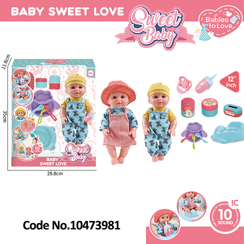 Boneca de Bebê Renascida, 12-Inch Boneca de Bebê Interativa com 10 Sons IC Brinquedos de Faz de Conta para Prescolar Presente