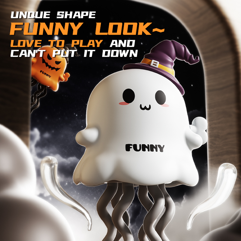 Brinquedo Interativo de Fantasma Abóbora Dançante para Diversão de Bebês em Celebrações de Halloween