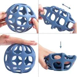 Brinquedo de Mordedor de Silicone para Bebê, Alívio da Dor de Molar para Crianças e Recém-nascidos