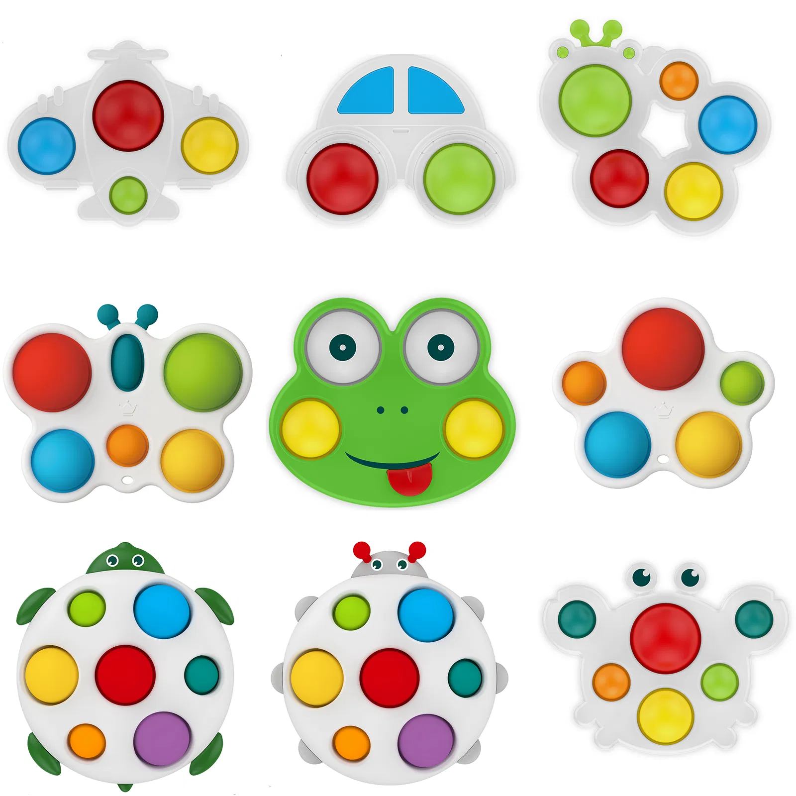 Brinquedos Para Bebê Bola de Mão de Silicone Colorida Bola de Dentição Macia Sensorial para Bebê Brinquedo Macio Único - Livre de BPA