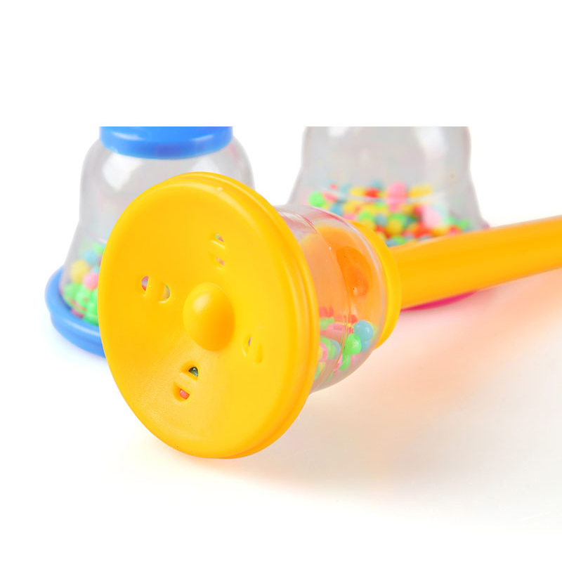 Chocalho de Bebê Colorido em Forma de Sino de Plástico