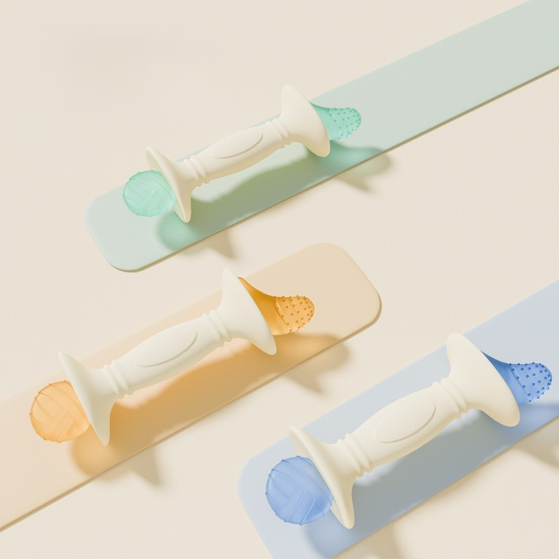 Brinquedos de Mordida de Silicone Coloridos para Bebês Ecológicos e de Toque Suave