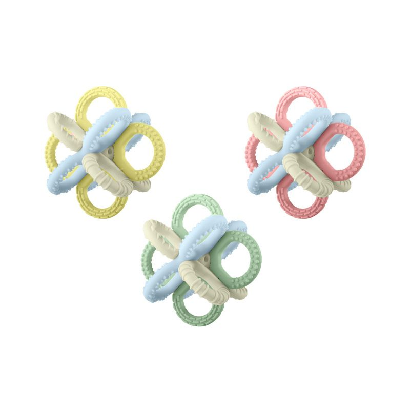 Brinquedos de Mordida de Silicone de Grau Alimentício para Bebês 3-6 6-12 12-18 Meses