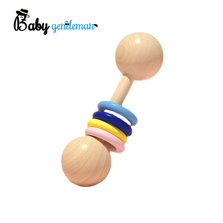 Venda Quente 3PCS Brinquedo Musical de Madeira Conjunto de Chocalho de Bola de Areia para Bebê Z07197I