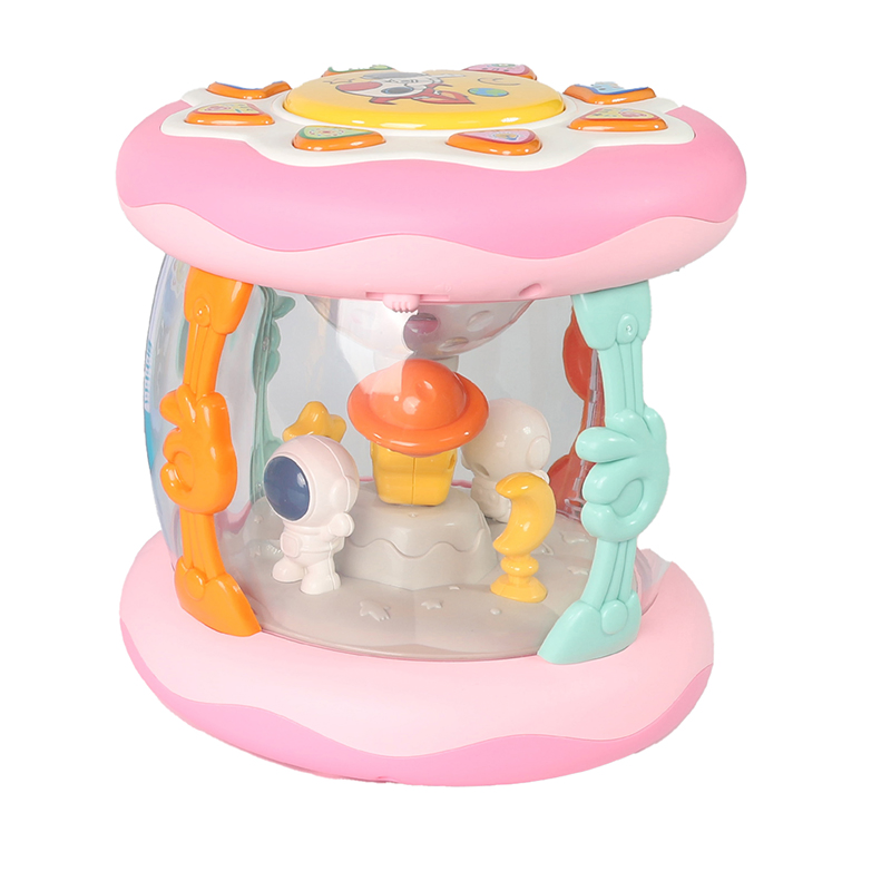 Brinquedo de Tambor Musical Interativo com Luzes do Oceano para Bebês