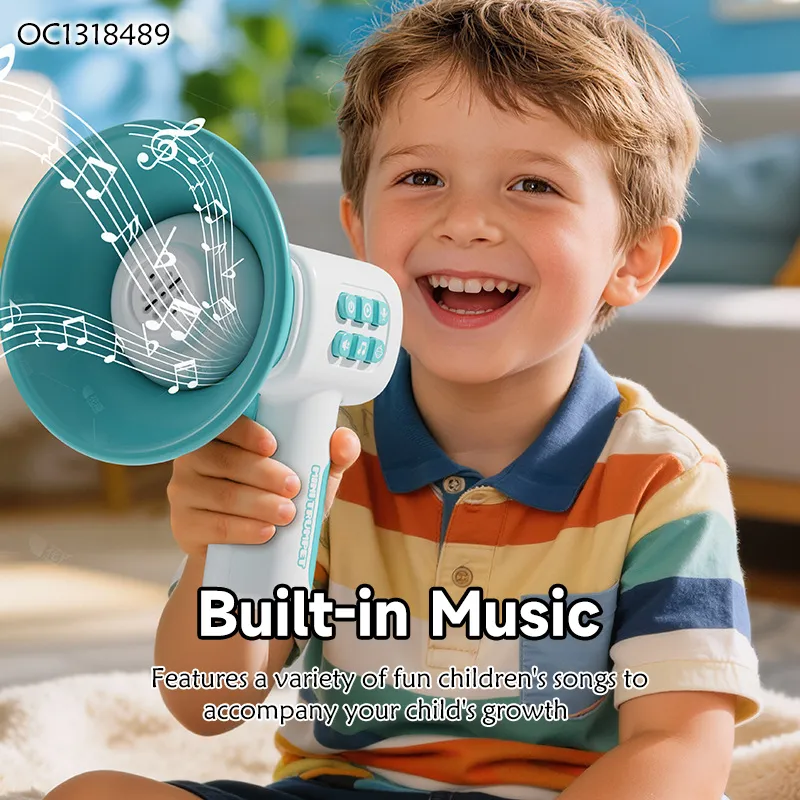 18 Função de Mudança de Voz de Bebê em Mini Trompete Pocket 2026 Brinquedos Interativos Alto-falante Eletrônico com Música