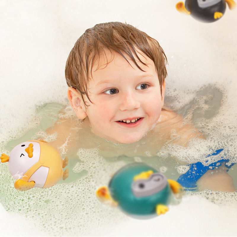 Brinquedos de Criança Atacado, Pato de Plástico com Corda, Brinquedo de Banho para Bebê, Brinquedo de Natação Pequeno, Brinquedo de Plástico para Crianças
