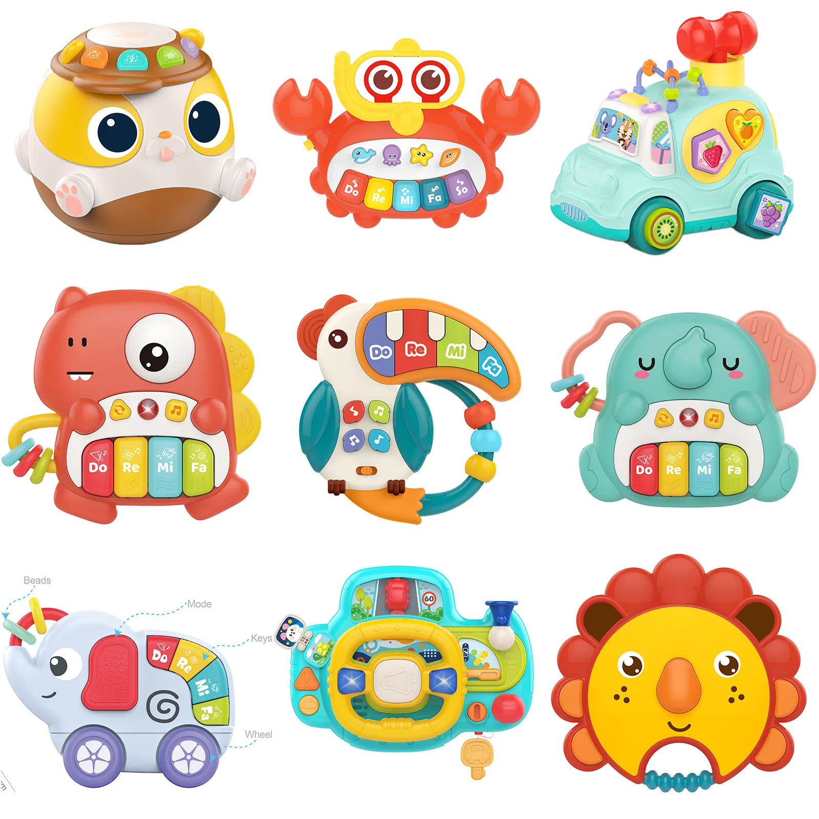 Móbile de Berço Móbile de Berço Chocalho Musical Projeção Pendurar Brinquedos de Música para Cama de Bebê com Controle Remoto