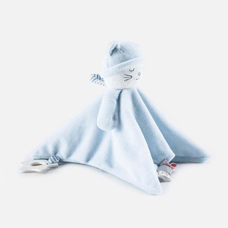 Mais recente Cobertor de Segurança de Pelúcia para Bebê Brinquedo de Animais Cobertor de Bebê de Pelúcia Doudou Bebê com Brinquedos