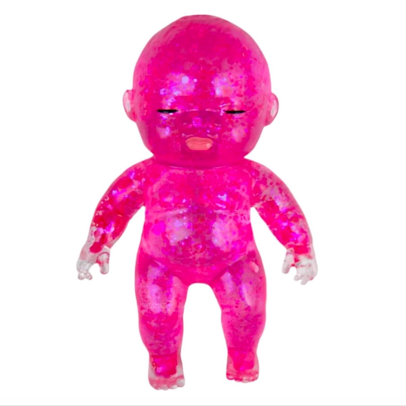 Brinquedo sensorial de glitter macio e lento para alívio do estresse para crianças
