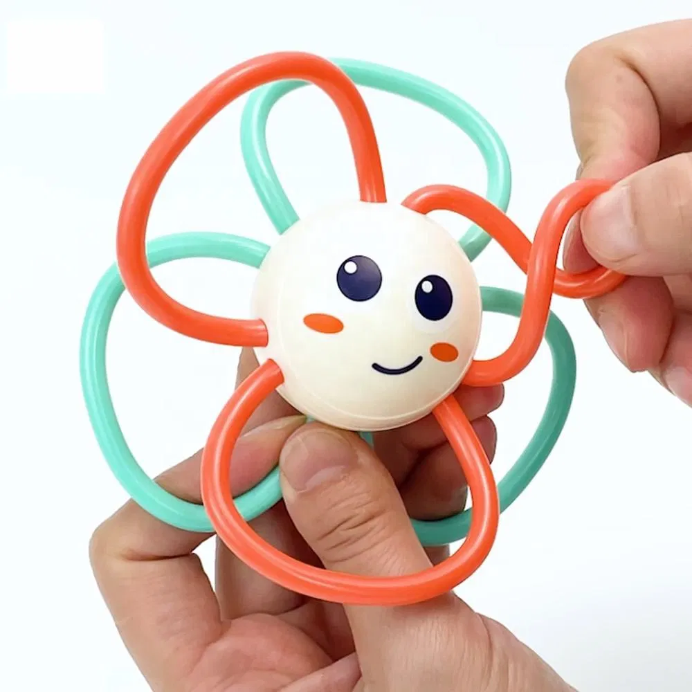 Venda Quente Chocalho de Animal Rattles Sensoriais para Bebês Chocalho de Mão Sinos Brinquedos de Dentição para Bebês