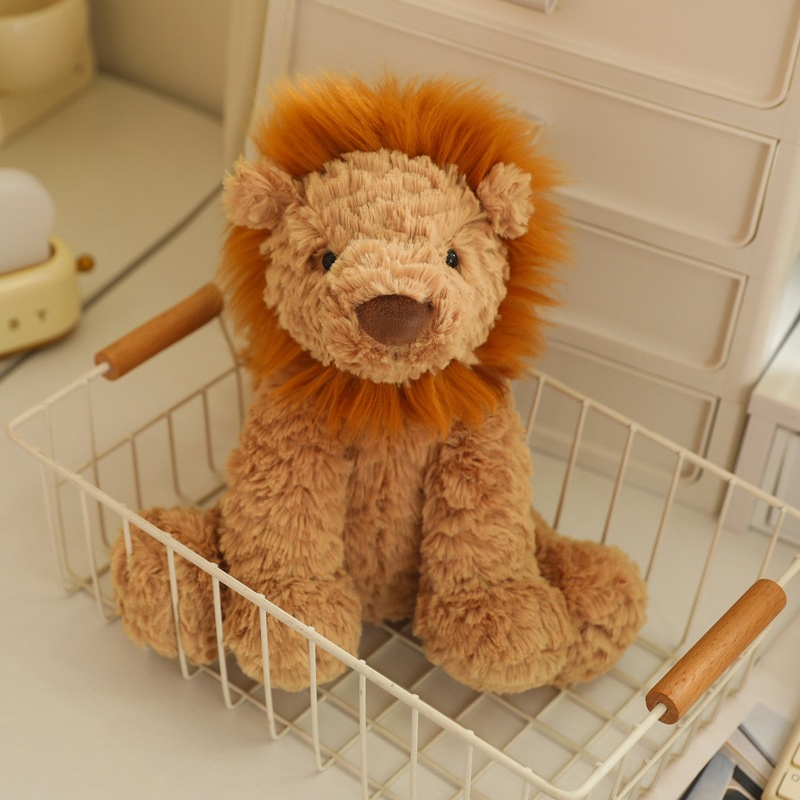 Preço de Atacado Pelúcia Personalizada para Crianças Bebês Brinquedos de Animais com Design Customizado Super Macio Fofinho Pelúcia Longa e Cuddly Leão Fábrica