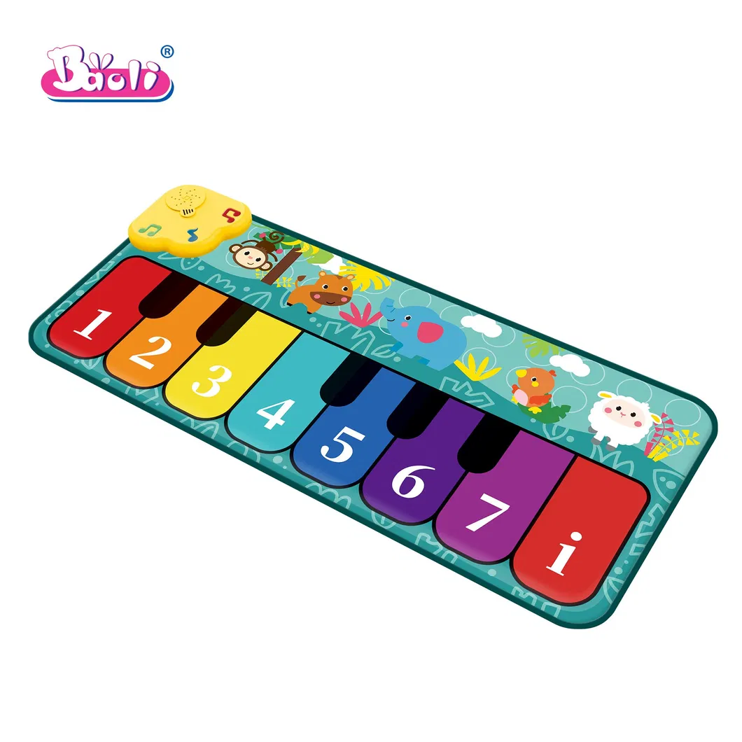 Brinquedo empilhável musical colorido para o desenvolvimento do bebê