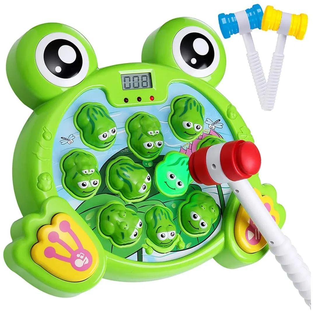 Jogo de Atacado Bate no Sapo, Jogo Interativo Bate no Sapo para Crianças, Brinquedos de Aprendizado Ativo, Brinquedos de Desenvolvimento Precoce, Brinquedo Interativo para Bebês, Brinquedos Musicais com Som