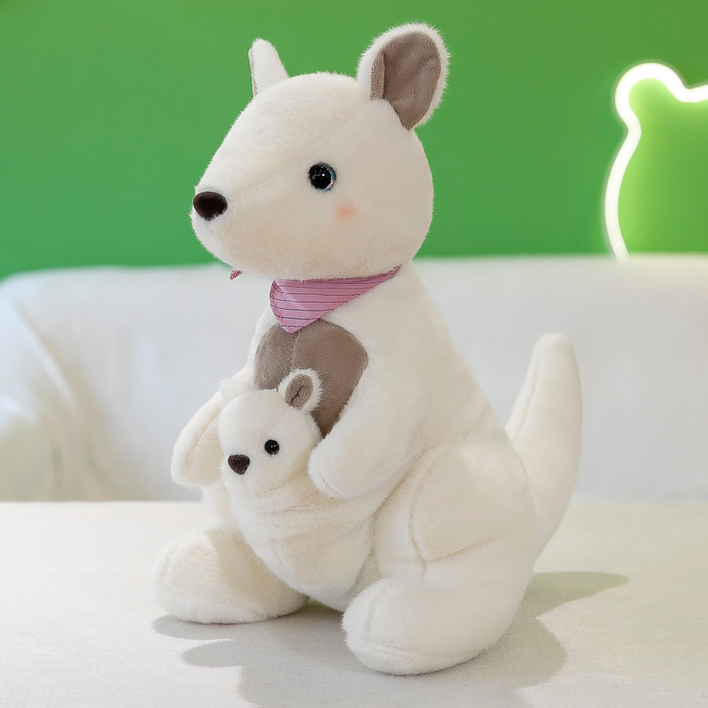 Preço de Atacado Pelúcia Personalizada Design Sob Medida Super Macio Animais Bonecos Brinquedos Crianças Bebês Infantes Fofo Adorável Cartoon Pelúcia Kanguru Fábrica