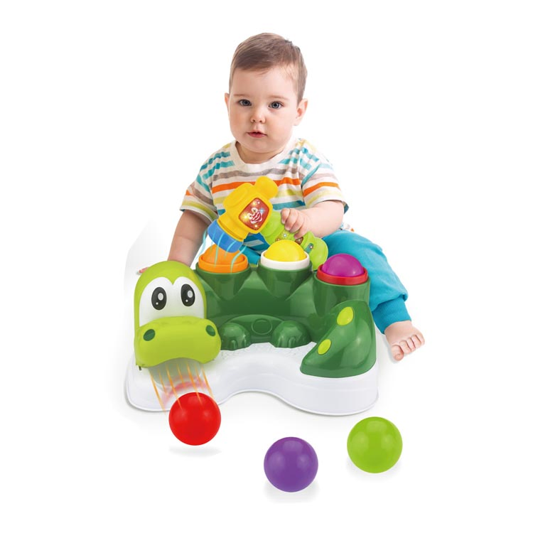 Jogo de Mesa Interativo de Crocodilo com Martelo para Crianças - Brinquedos de Bater na Bola para Bebês
