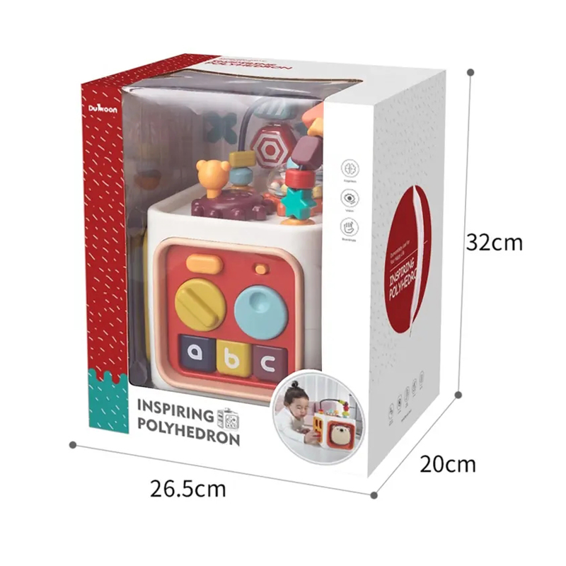 Brinquedo de Bebê por Atacado Educacional Infantil Hexaedro Atividade Musical Fofo Forma Som Brinquedos para Crianças Kids Tambor de Seis Lados para Crianças