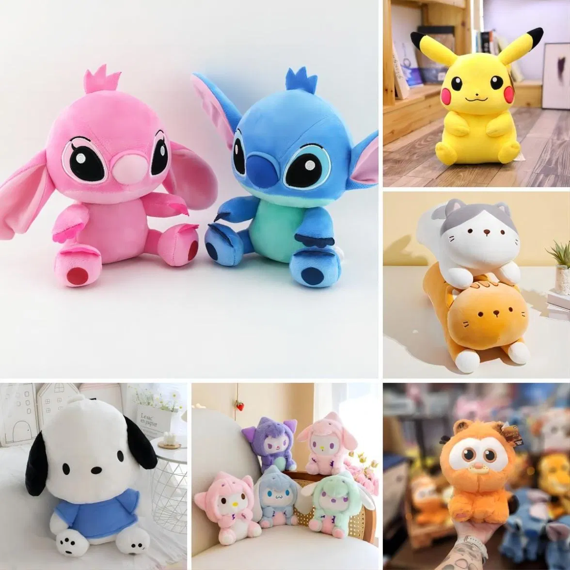 Preço de Atacado Fabricante OEM Crianças Bebês Infantes Personalizados Pelúcias de Anime Super Macias Fofas Design Personalizado Personagens de Desenhos Animados Brinquedos Fábrica