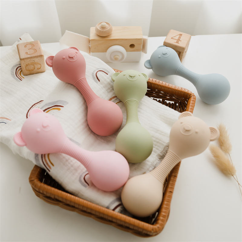 Brinquedo Interativo de Silicone para Bebês para Aprendizado Divertido