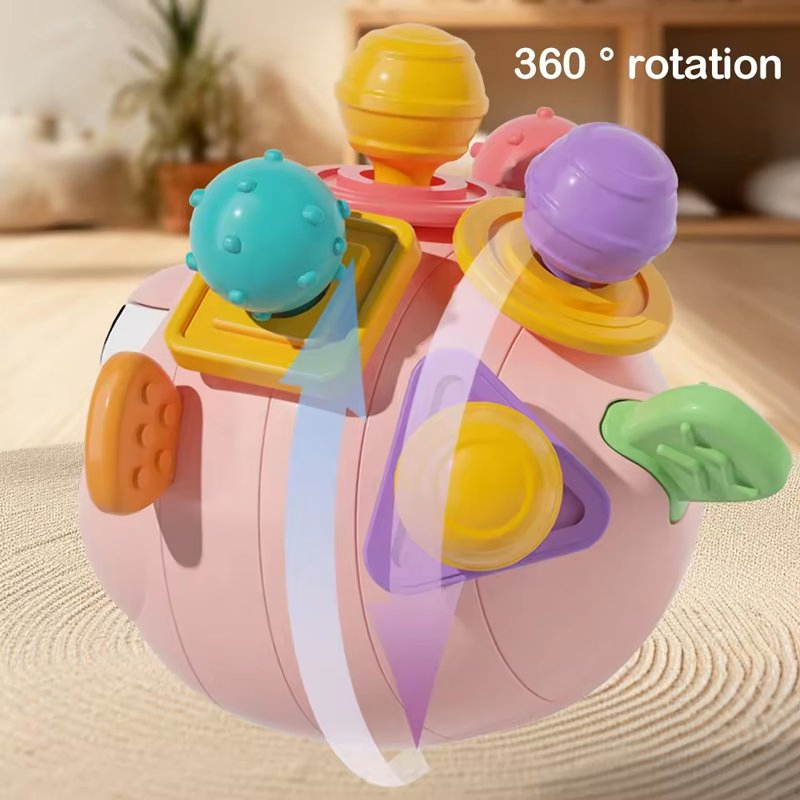 Brinquedo de Bola de Silicone para Bebês Sensoriais Educacional Montessori