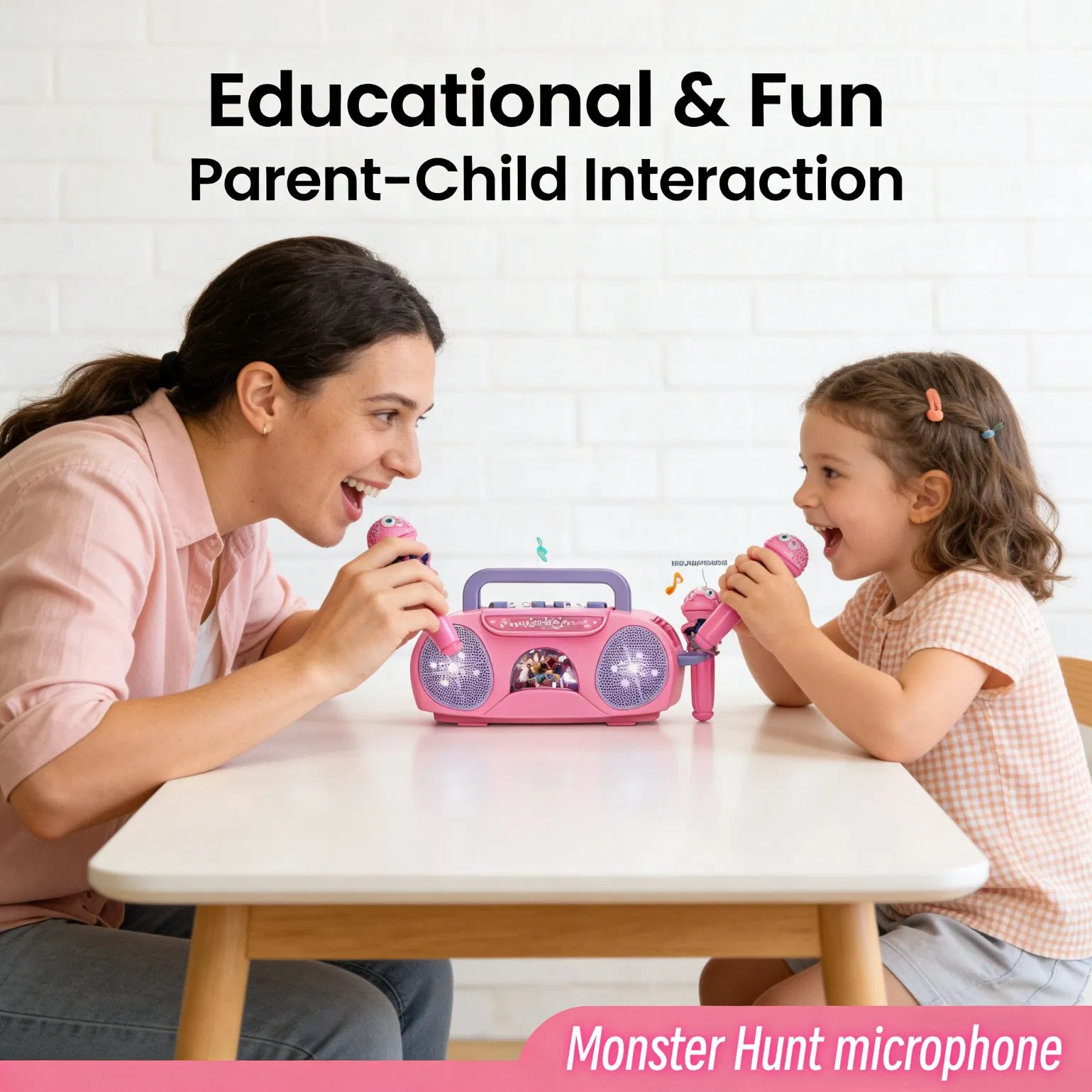 Brinquedos Educativos para Crianças Nijia, Brinquedo de Microfone Eletrônico para Bebês, Brinquedo de Máquina de Cantar, Conjunto de Instrumentos Musicais para Crianças, Brinquedos para Atividades ao Ar Livre, Jogo Interativo
