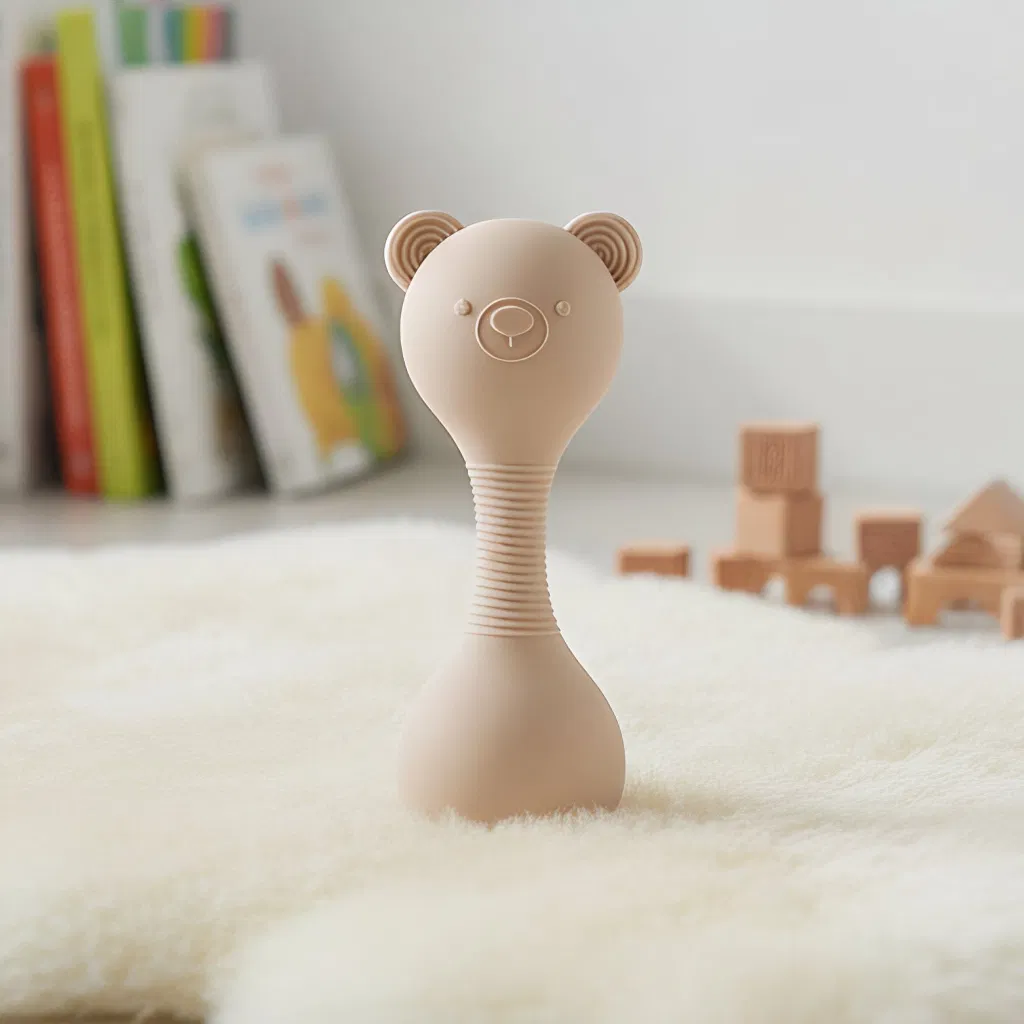 Brinquedo Interativo de Silicone para Bebês para Aprendizado Divertido