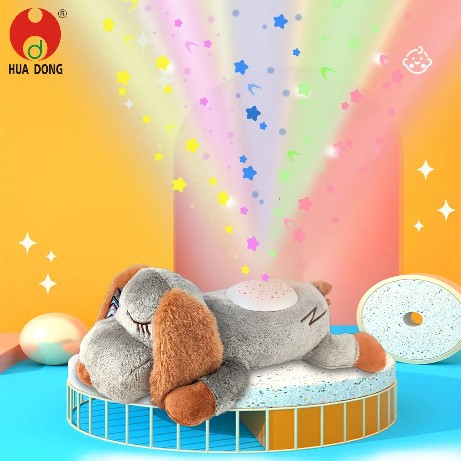 Preço de Fábrica por Atacado Brinquedo de Pelúcia para Bebês Projetor de Estrelas Acompanhante Encantador Maciez e Recursos Interativos Brinquedo para Bebês Experiência Pacífica e Agradável
