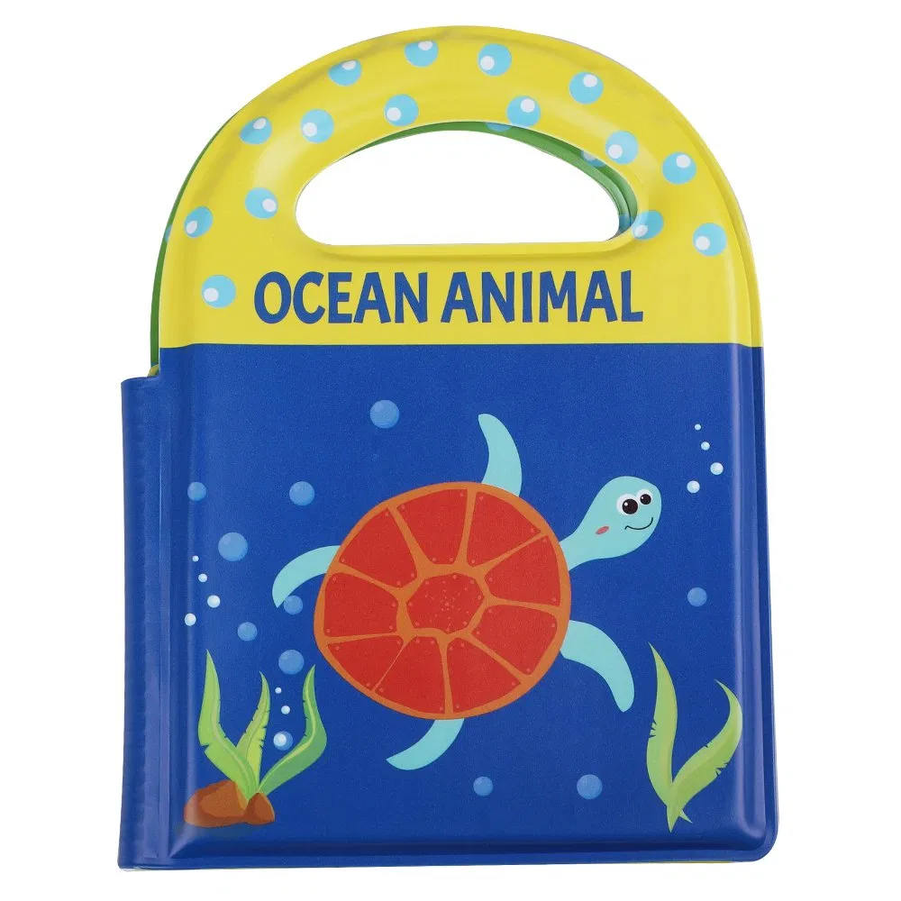 Brinquedos de Atividade para Banho de Bebê em Creche Feitos de Materiais PEVA Livro de Banho para Crianças Pequenas à Prova d'Água