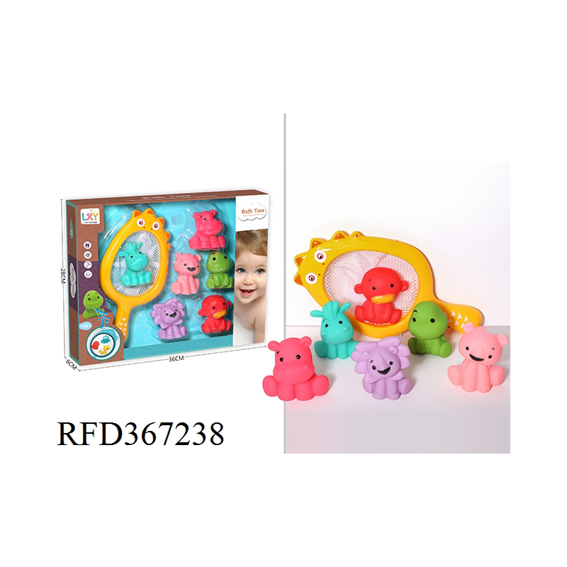 Conjunto de Brinquedos de Banho Flutuantes para Bebês - Animais de Vinil