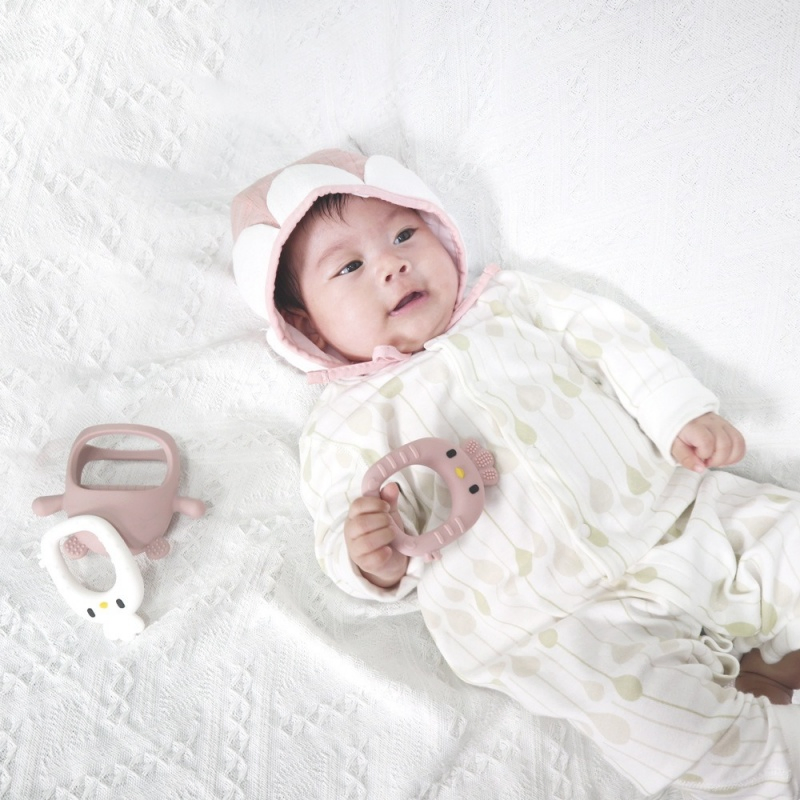 Produtos de Silicone para Bebês: Brinquedos de Mordida para 0-6 Meses de Idade
