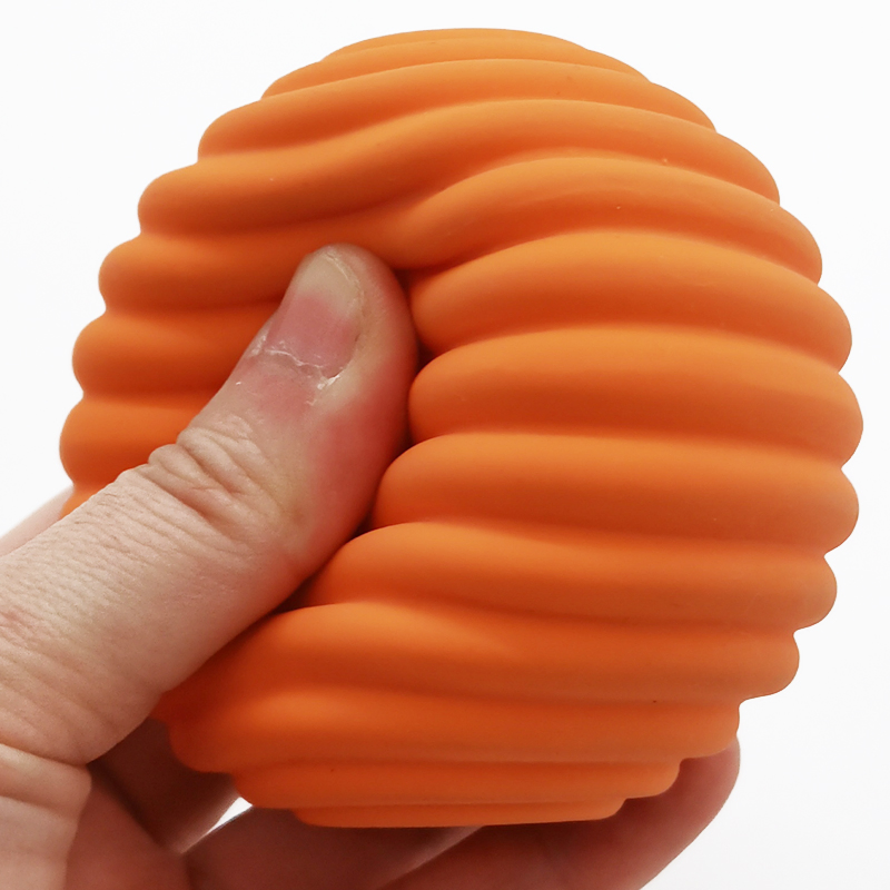 Bola Sensorial de Borracha Natural Brinquedos de Mordida de Grau Alimentar Brinquedo para Bebê