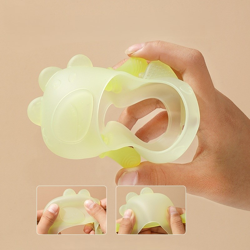 Brinquedos de Mordida de Silicone Coloridos para Bebês Ecológicos e de Toque Suave