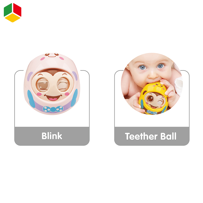 Brinquedo de Chocalho para Bebês e Crianças, Quebra-Cabeça Educacional Precoce, Tumbler, Mordedor Interativo, Bonito Mini Abelha Cartoon, Boneco de Plástico para Bebê