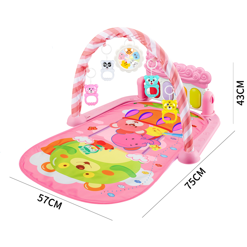 Centro de Atividades para Bebês AiJH Amigável com Teclas de Piano Musical 0 a 24 Meses Tapete de Brincar de Plástico Melhor Vendido Brinquedos de Piano