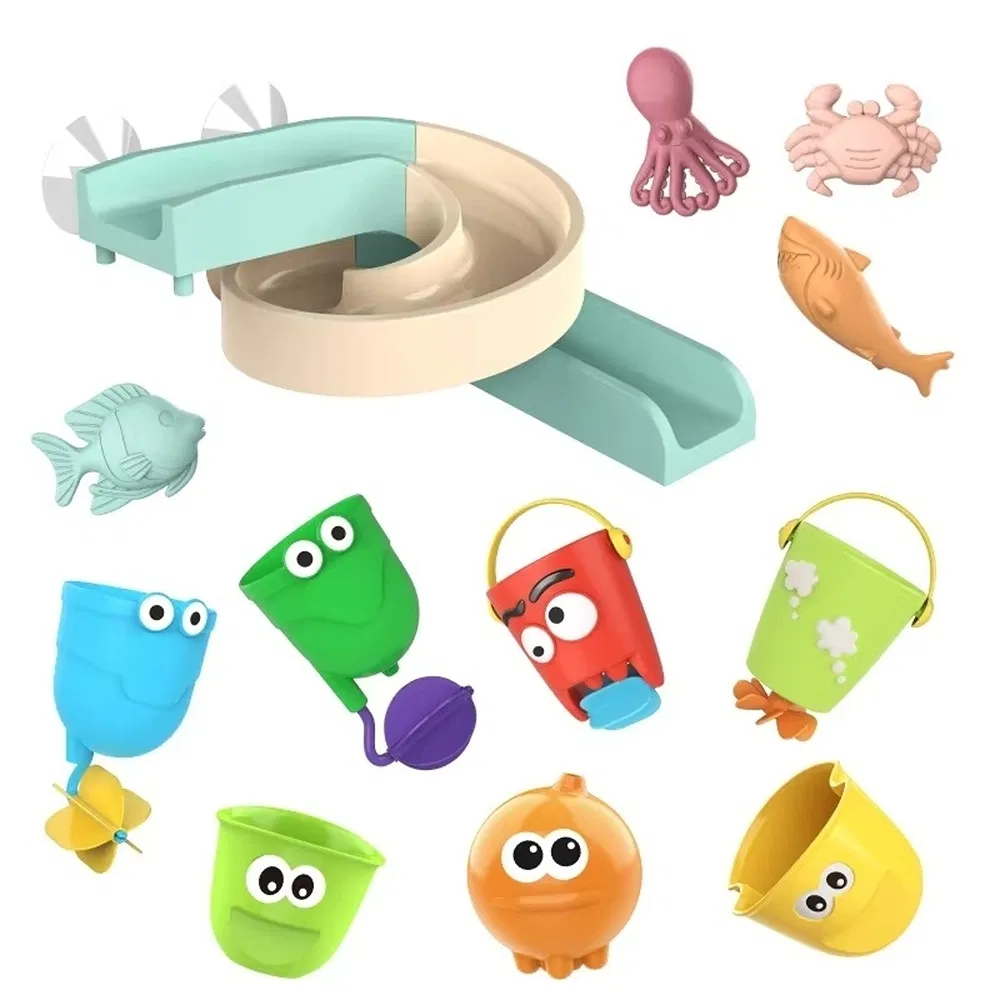 Brinquedo de banho para bebês em material plástico de baixo preço, adequado para lojas online