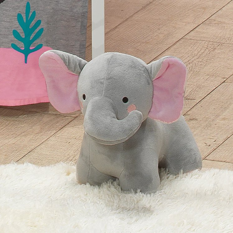 Fabricante OEM de Preço Atacado Alta Qualidade Pelúcia Sentado em Pé Brinquedos de Animais do Zoológico Macios para Bebês e Crianças Personalizados e Personalizáveis Fábrica de Elefante de Pelúcia
