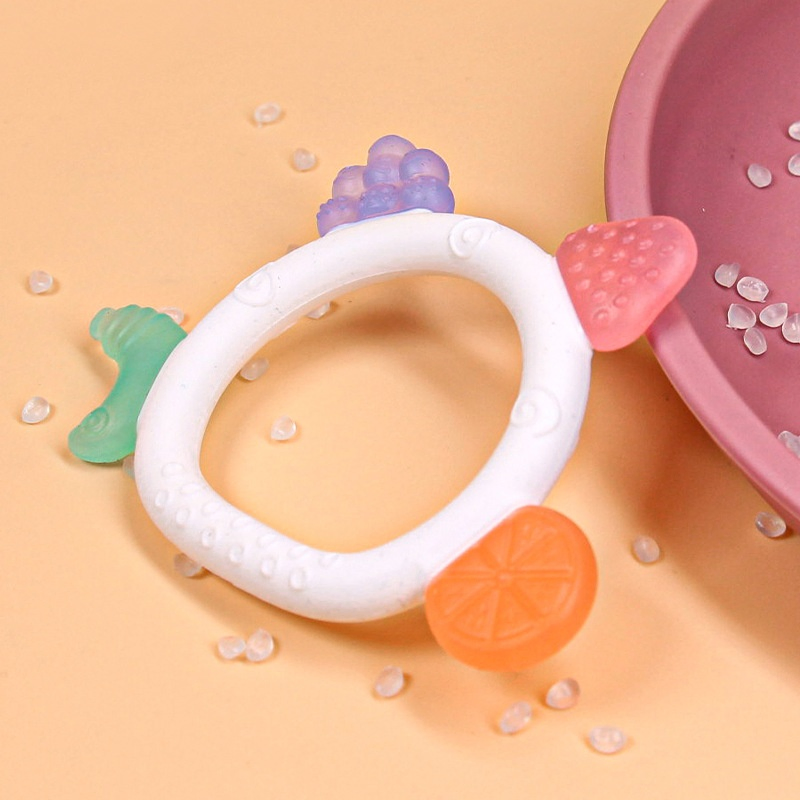 Brinquedos de Mordida de Silicone Coloridos para Bebês Ecológicos e de Toque Suave