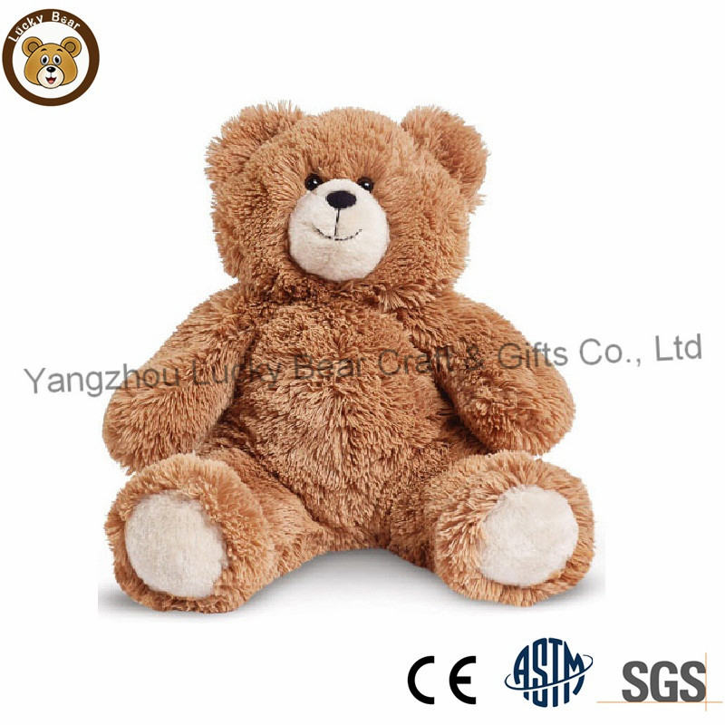 Urso de pelúcia marrom personalizado e macio para bebês
