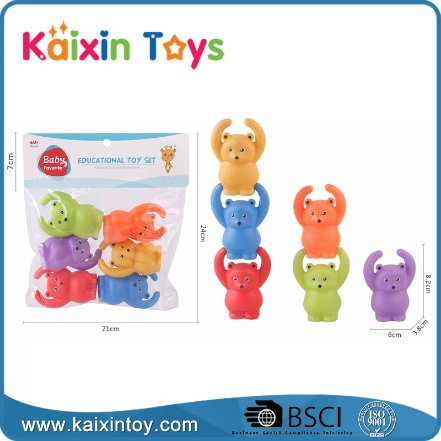 6PCS Brinquedos de Banho para Bebê com Jato, Brinquedos Flutuantes de PVC Macio para Bebê