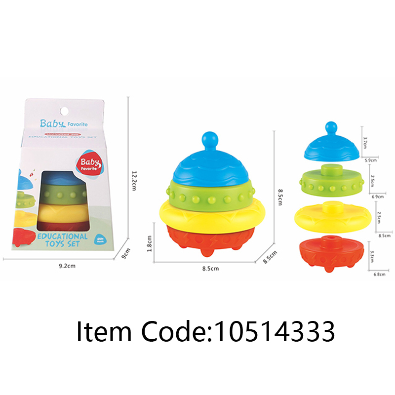 Brinquedo Macio para Bebês 6-18 Meses, Brinquedos Montessori para Bebês, Inclui Blocos de Construção Empilháveis e Brinquedos de Mordida Macios para Bebês e Bolas Sensoriais