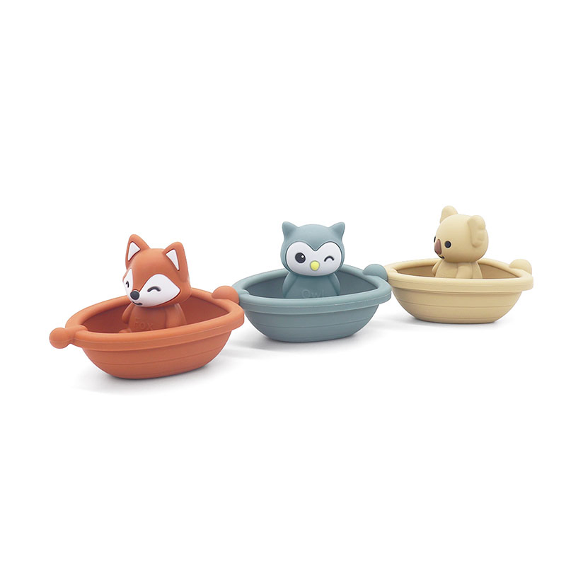 Brinquedo de Água Sensorial Flutuante em Silicone de Grau Alimentício para Bebês