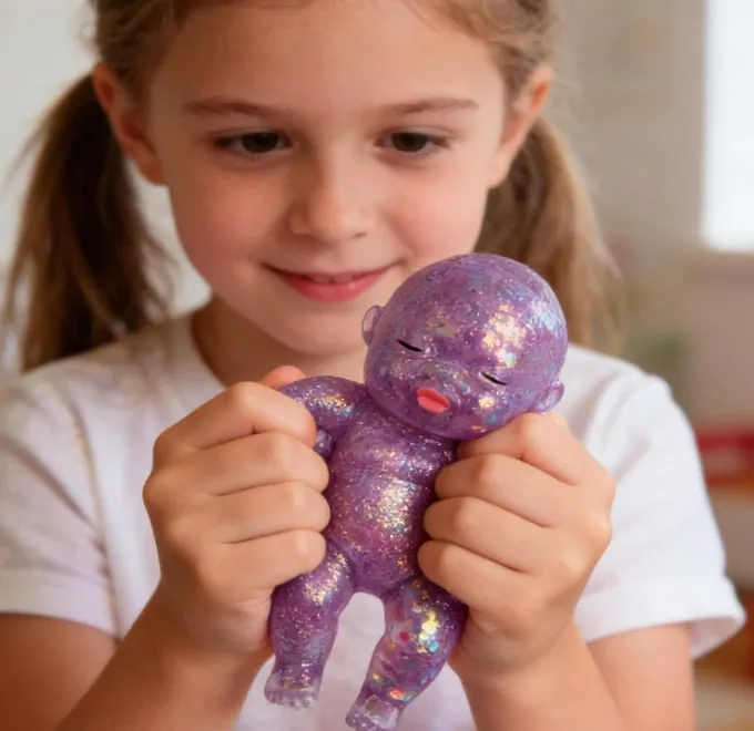 Glitter stress ball