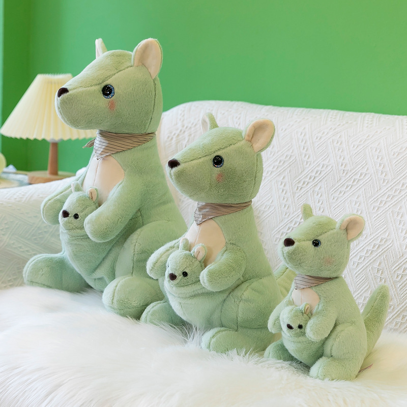 Preço de Atacado Pelúcia Personalizada Design Sob Medida Super Macio Animais Bonecos Brinquedos Crianças Bebês Infantes Fofo Adorável Cartoon Pelúcia Kanguru Fábrica