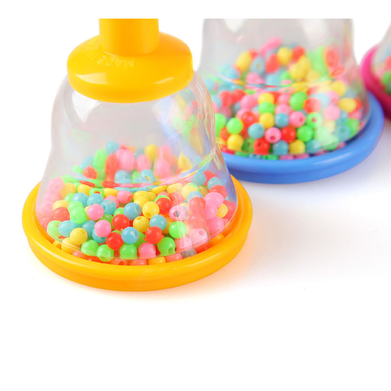 Chocalho de Bebê Colorido em Forma de Sino de Plástico