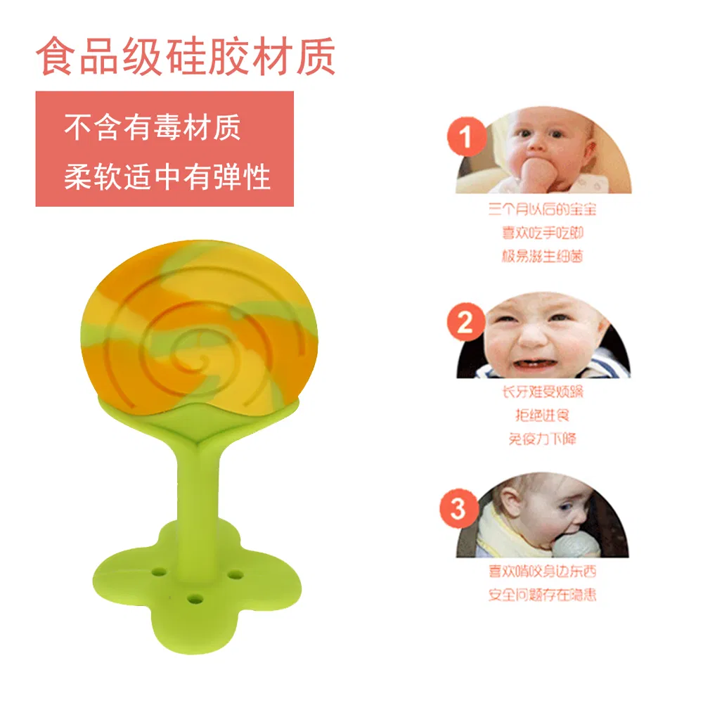 Chupetas de Silicone em Forma de Pirulito Personalizadas para Bebês Livre de BPA