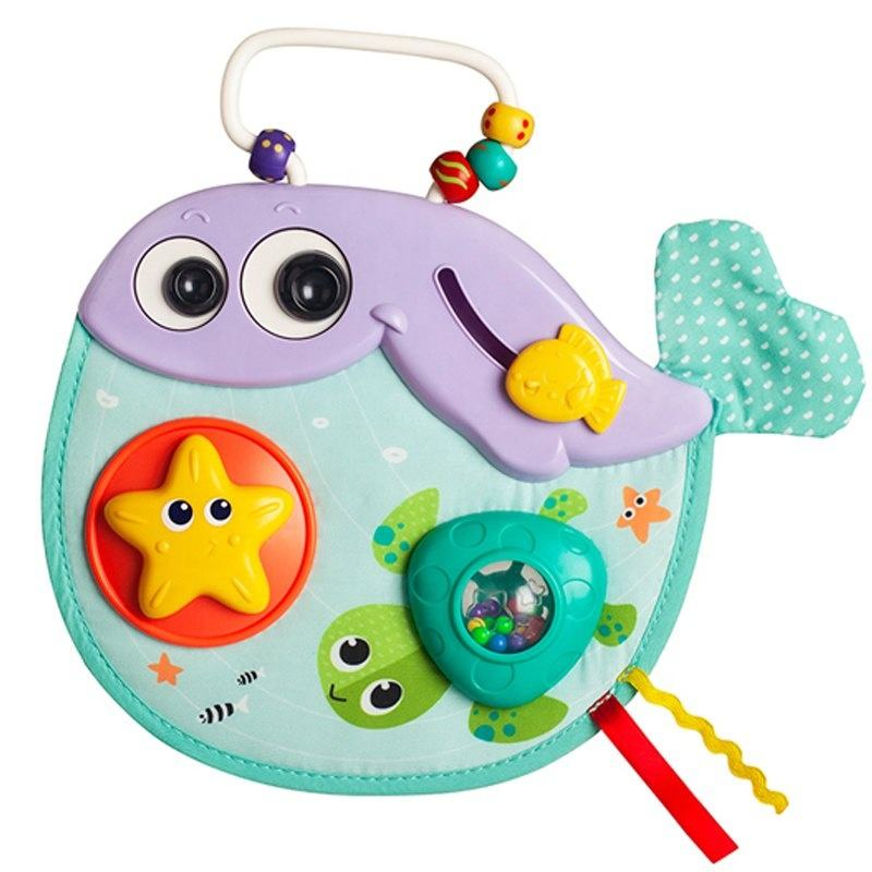 Centro de Atividades de Jogo de Baleia Samtoycn Montessori Brinquedos Sensoriais para Aprendizagem de Habilidades Motoras Brinquedos para Bebês Brinquedo Educativo Brinquedo de Plástico
