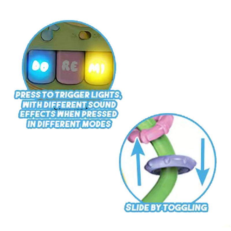 Brinquedo Eletrônico de Piano Cartoon de Elefante da QS Toys para Crianças Interativo para Pais e Filhos Educação Infantil Ler e Tocar Piano Eletrônico